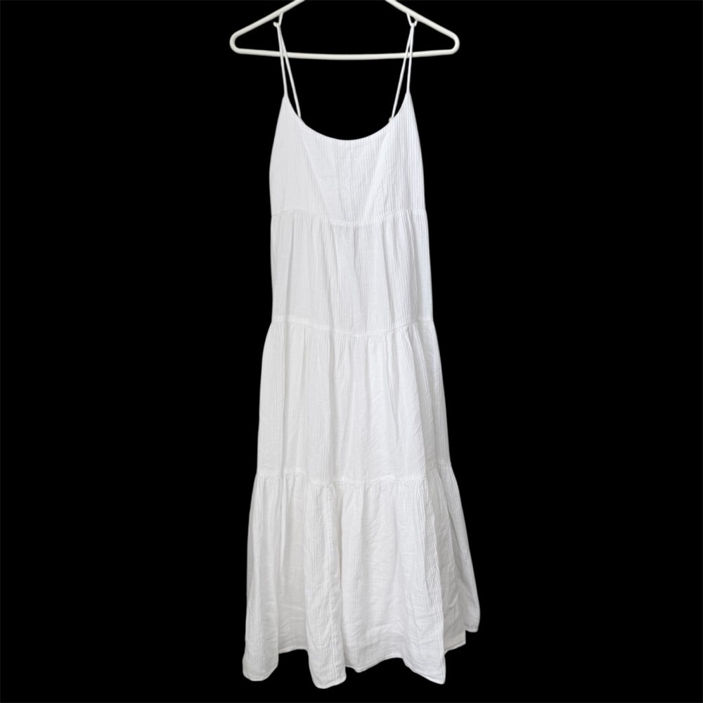 J. Crew White Strappy Tie Back Summer Beach Dress in White Size Small
